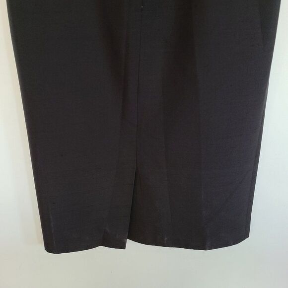 Richard Warren 100% Silk Dress Color Block Cream Green Navy Size 4 Hong Kong - Picture 14 of 16